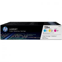 HP 126A (CF341A) eredeti toner, Tri-Color multipack