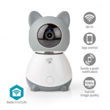 Nedis WIFICI30CGY SmartLife digitlis vezetk nlkli beltri kamera, fehr-szrke