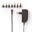 Nedis Univerzlis hlzati adapter | 24 W | 9 - 24 V DC | 1.80 m | 1.0 A - 1.5 A A | 6 plug(s) | Fekete