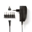 Nedis Univerzlis hlzati adapter | 27 W | 3 - 12 V DC | 1.80 m | 2.25 A A | 6 plug(s) | Fekete