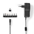 Nedis Univerzlis hlzati adapter | 18 W | 3 - 12 V DC | 1.10 m | 1.5 A | 8 plug(s) | Fekete