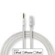 Nedis Lightning-Adapter | Apple Lightning, 8 Plus | 3.5 mm Dugasz | Aranyozott | 1.00 m | Kerek | Nylon