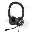 Nedis Nedis CHSTU310BK USB-s mikrofonos fejhallgat, fekete