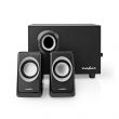 Nedis Nedis CSPR10021BK aktv PC hangszr, 2.1, 33W