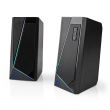 Nedis Gaming hangszr | Hangszrcsatornk: 2.0 | USB-ramellts | 3.5 mm Dugasz | 18 W | LED | Hanger szablyozs