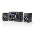 Nedis Gaming hangszr | Hangszrcsatornk: 2.1 | USB-ramellts | 3.5 mm Dugasz | 33 W | LED | Hanger szablyozs