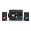 Nedis Gaming hangszr | Hangszrcsatornk: 2.1 | Hlzati ramellts | 3.5 mm Dugasz | 75 W | LED | Hanger szablyozs