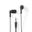 Nedis Vezetkes flhallgat | 3.5 mm | Kbel hossz: 1.20 m | Hanger szablyozs | Fekete