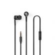 Nedis Vezetkes flhallgat | 3.5 mm | Kbel hossz: 1.20 m | Beptett mikrofon | Hanger szablyozs | Ezst / Fekete