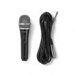 Nedis Nedis MPWD50BK vezetkes mikrofon, 5m, fekete-ezst