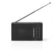 Nedis Nedis RDFM1200BK hordozhat FM rdi, Bluetooth, fekete