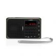 Nedis Nedis RDFM2100GY hordozhat FM rdi, Bluetooth, fekete-szrke