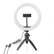 Nedis Nedis RLSTND100BK asztali LED lmpa vlogozshoz llvnyon, mobiltelefon tartval