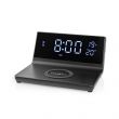 Nedis Alarm clock wireless charger | Qi szabvny | 5 / 7.5 / 10 / 15 W | USB-A Dugasz | 2 Riasztsi Idk | Szundi funkci