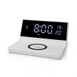 Nedis Alarm clock wireless charger | Qi szabvny | 5 / 7.5 / 10 / 15 W | USB-A Dugasz | 2 Riasztsi Idk | Szundi funkci