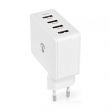 Nedis Fali Tlt | 24 W | Gyors tlts funkci | 4x 2.4 A | Kimen csatlakozk szma: 4 | 4x USB-A | Nincs Kbel Mellkelve | Single Voltage Output