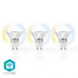 Nedis Nedis WIFILW30CRGU10 SmartLife 3db LED izz, GU10, 5W, 400 lm, meleg s hideg fehr